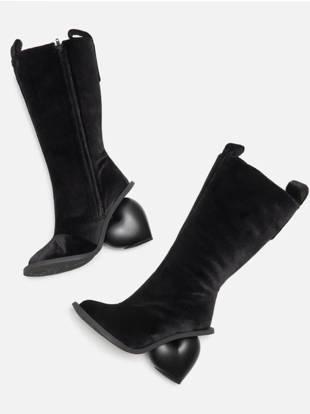 NWT Yume Yume Love Boot in Black Velvet Size 37
